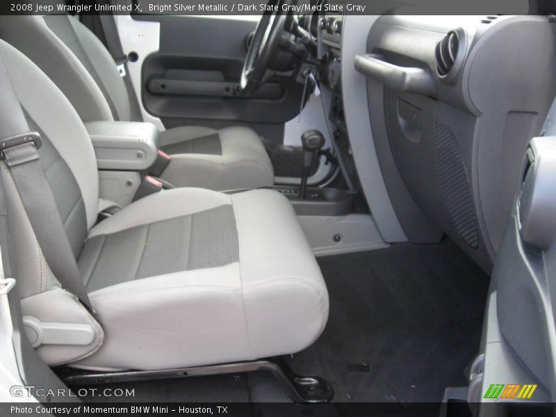 Bright Silver Metallic / Dark Slate Gray/Med Slate Gray 2008 Jeep Wrangler Unlimited X