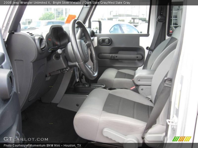 Bright Silver Metallic / Dark Slate Gray/Med Slate Gray 2008 Jeep Wrangler Unlimited X
