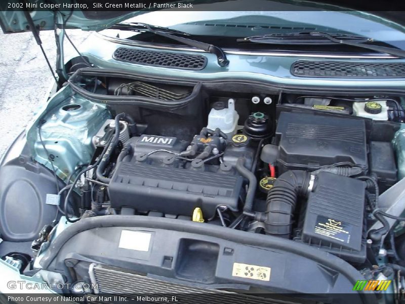 Silk Green Metallic / Panther Black 2002 Mini Cooper Hardtop