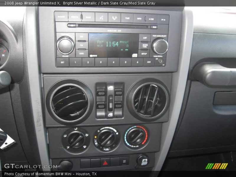 Bright Silver Metallic / Dark Slate Gray/Med Slate Gray 2008 Jeep Wrangler Unlimited X