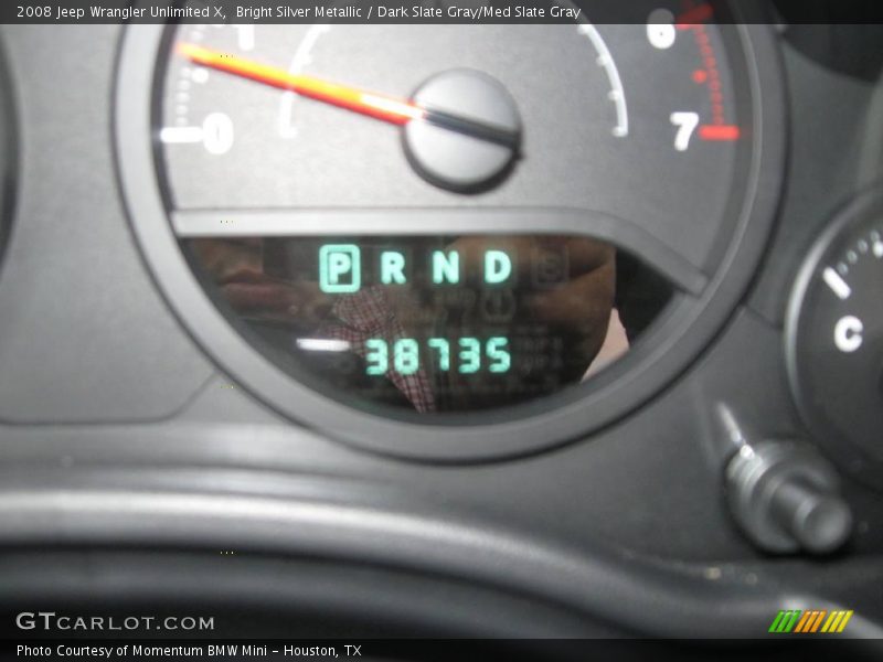 Bright Silver Metallic / Dark Slate Gray/Med Slate Gray 2008 Jeep Wrangler Unlimited X