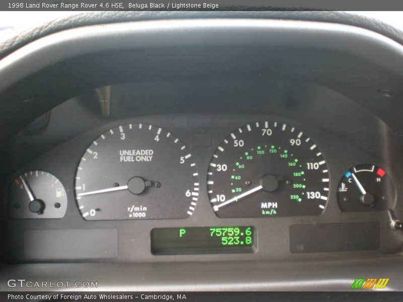 Beluga Black / Lightstone Beige 1998 Land Rover Range Rover 4.6 HSE
