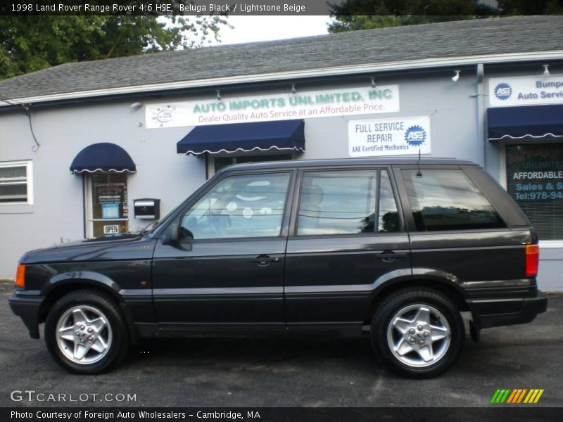 Beluga Black / Lightstone Beige 1998 Land Rover Range Rover 4.6 HSE