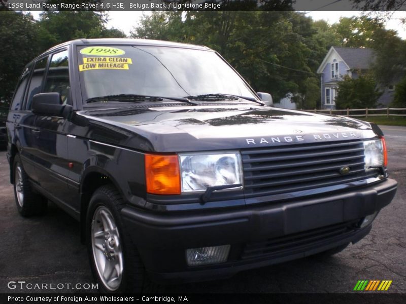 Beluga Black / Lightstone Beige 1998 Land Rover Range Rover 4.6 HSE