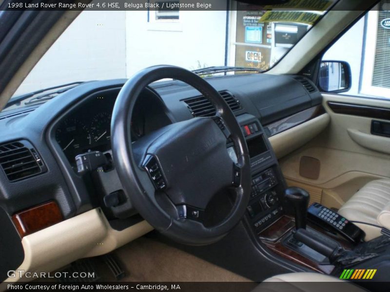 Beluga Black / Lightstone Beige 1998 Land Rover Range Rover 4.6 HSE
