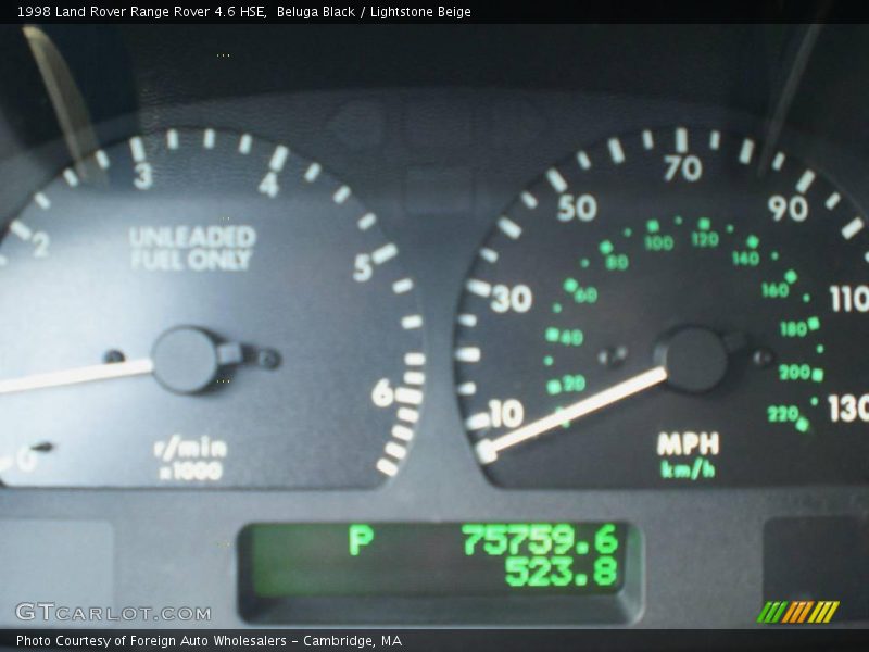 Beluga Black / Lightstone Beige 1998 Land Rover Range Rover 4.6 HSE