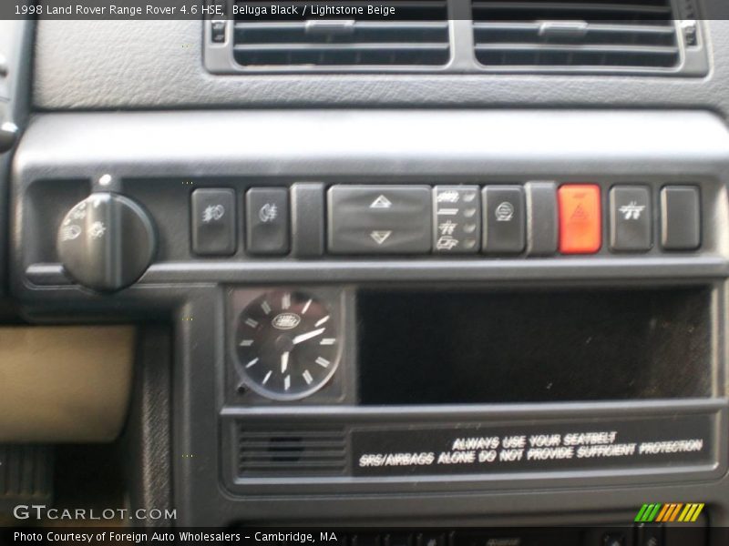 Beluga Black / Lightstone Beige 1998 Land Rover Range Rover 4.6 HSE