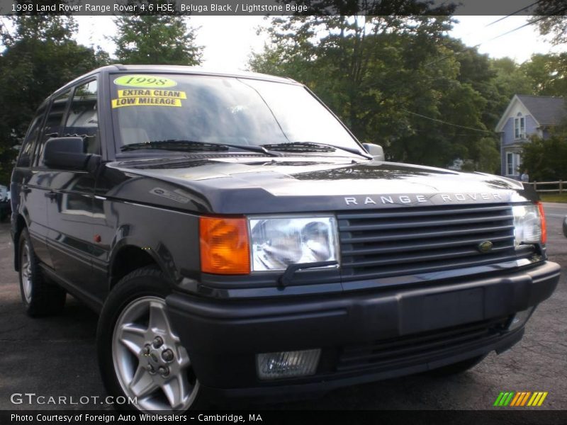 Beluga Black / Lightstone Beige 1998 Land Rover Range Rover 4.6 HSE