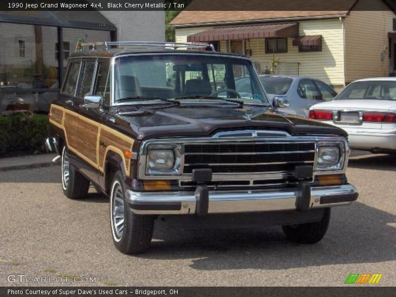 Black Cherry Metallic / Tan 1990 Jeep Grand Wagoneer 4x4