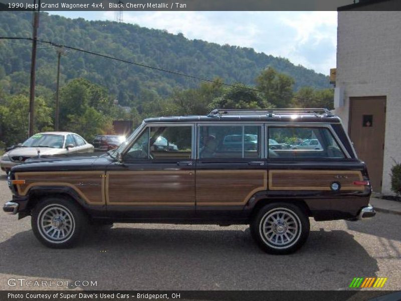 Black Cherry Metallic / Tan 1990 Jeep Grand Wagoneer 4x4