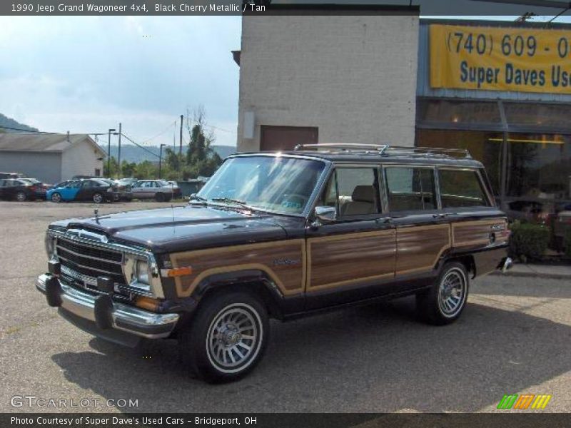 Black Cherry Metallic / Tan 1990 Jeep Grand Wagoneer 4x4