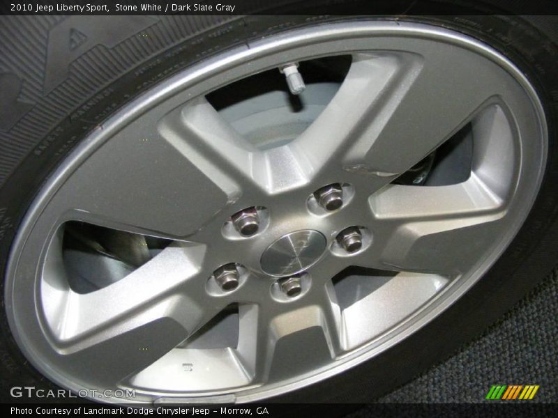 Stone White / Dark Slate Gray 2010 Jeep Liberty Sport