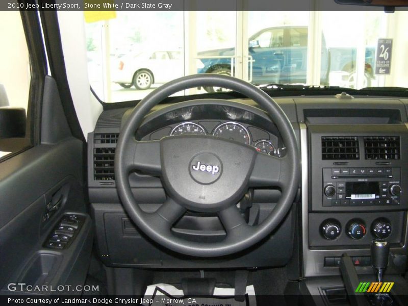 Stone White / Dark Slate Gray 2010 Jeep Liberty Sport