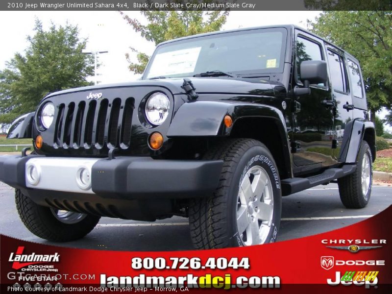 Black / Dark Slate Gray/Medium Slate Gray 2010 Jeep Wrangler Unlimited Sahara 4x4