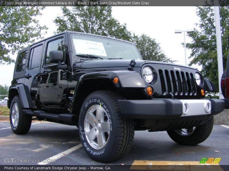 Black / Dark Slate Gray/Medium Slate Gray 2010 Jeep Wrangler Unlimited Sahara 4x4