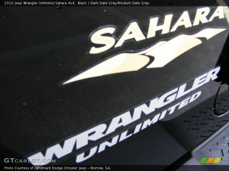 Black / Dark Slate Gray/Medium Slate Gray 2010 Jeep Wrangler Unlimited Sahara 4x4