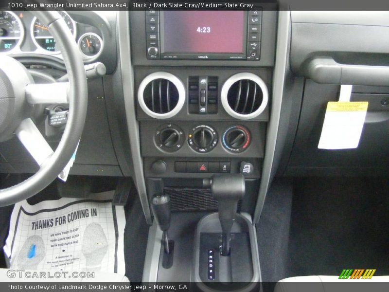 Black / Dark Slate Gray/Medium Slate Gray 2010 Jeep Wrangler Unlimited Sahara 4x4