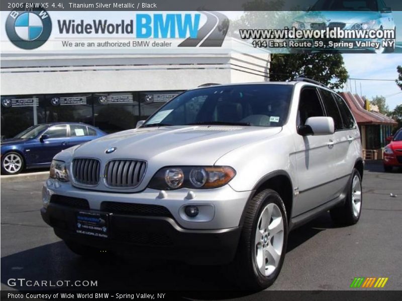 Titanium Silver Metallic / Black 2006 BMW X5 4.4i