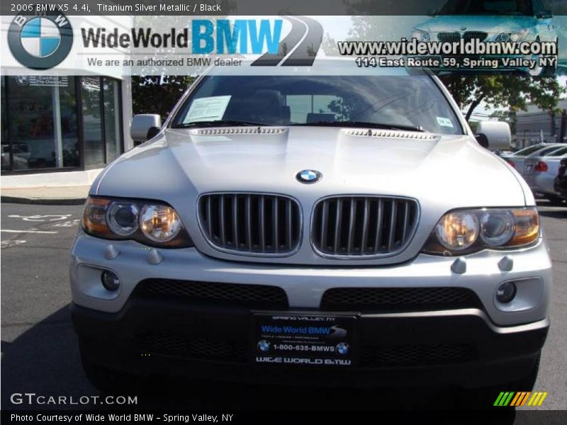 Titanium Silver Metallic / Black 2006 BMW X5 4.4i