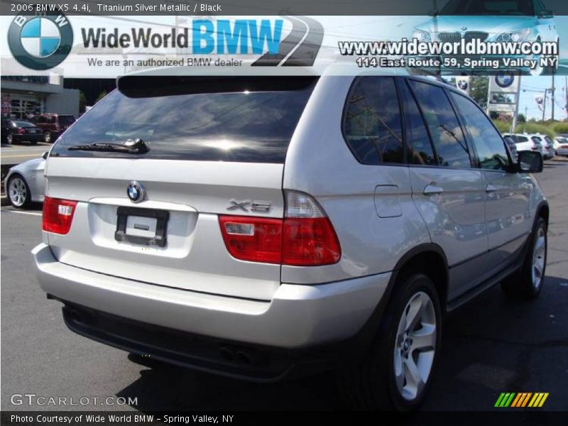 Titanium Silver Metallic / Black 2006 BMW X5 4.4i