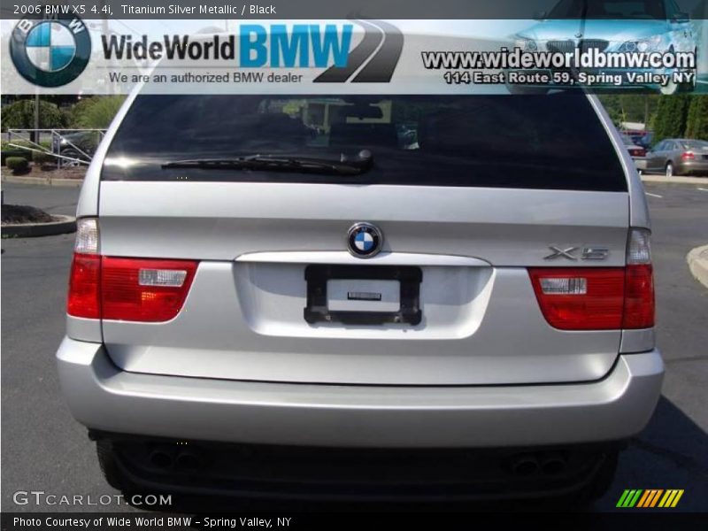 Titanium Silver Metallic / Black 2006 BMW X5 4.4i