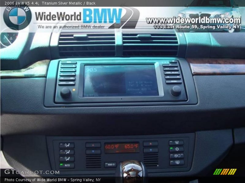 Titanium Silver Metallic / Black 2006 BMW X5 4.4i