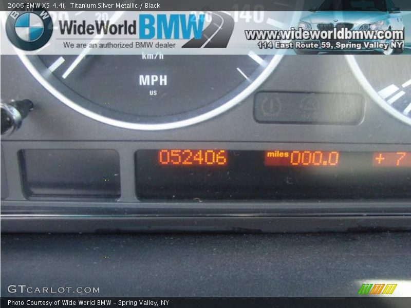 Titanium Silver Metallic / Black 2006 BMW X5 4.4i