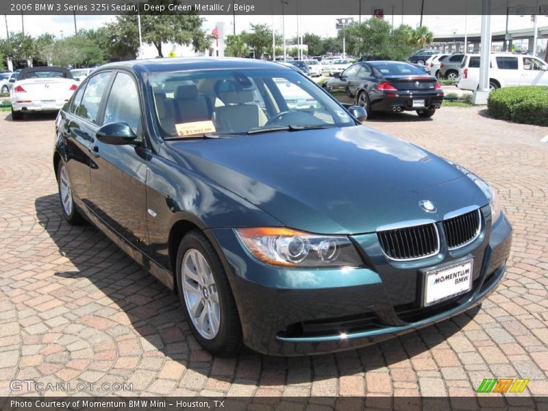 Deep Green Metallic / Beige 2006 BMW 3 Series 325i Sedan