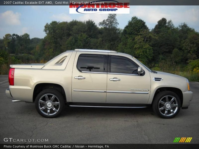Gold Mist / Cocoa/Light Cashmere 2007 Cadillac Escalade EXT AWD