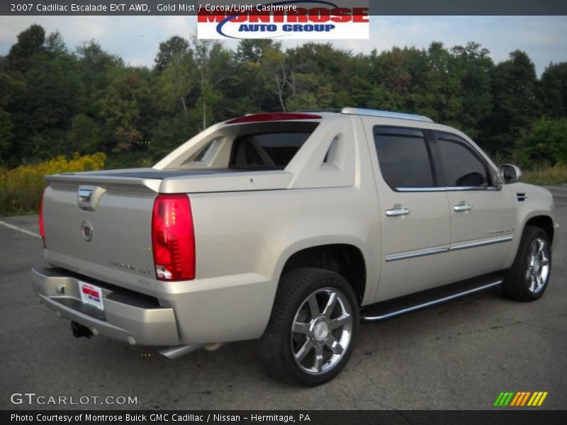 Gold Mist / Cocoa/Light Cashmere 2007 Cadillac Escalade EXT AWD