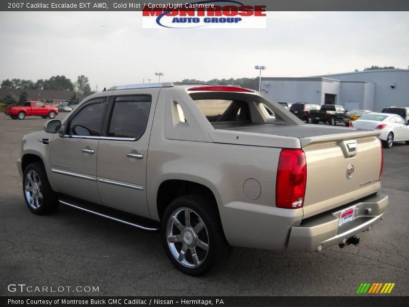 Gold Mist / Cocoa/Light Cashmere 2007 Cadillac Escalade EXT AWD