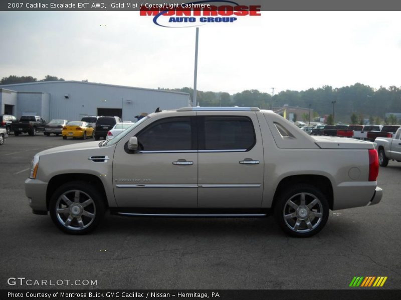 Gold Mist / Cocoa/Light Cashmere 2007 Cadillac Escalade EXT AWD