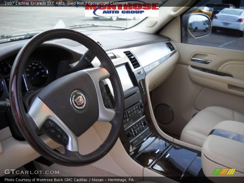 Gold Mist / Cocoa/Light Cashmere 2007 Cadillac Escalade EXT AWD