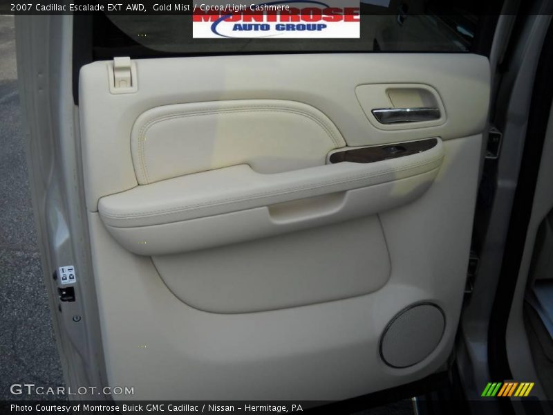 Gold Mist / Cocoa/Light Cashmere 2007 Cadillac Escalade EXT AWD