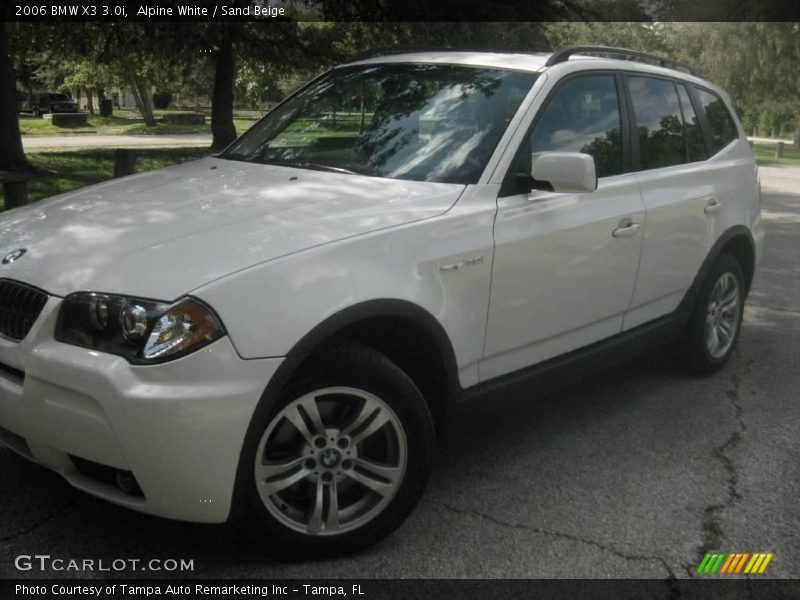 Alpine White / Sand Beige 2006 BMW X3 3.0i