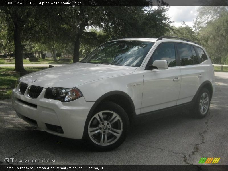 Alpine White / Sand Beige 2006 BMW X3 3.0i