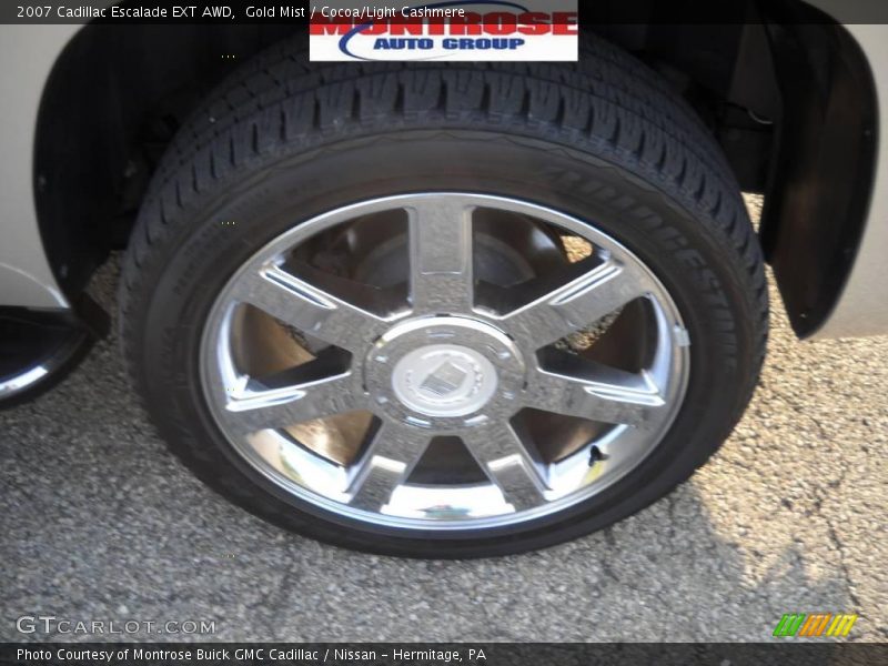 Gold Mist / Cocoa/Light Cashmere 2007 Cadillac Escalade EXT AWD