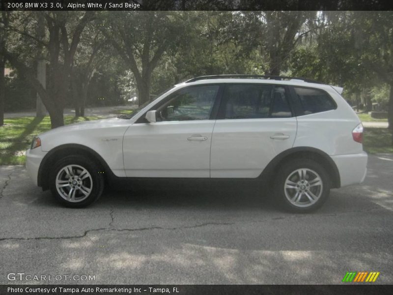 Alpine White / Sand Beige 2006 BMW X3 3.0i