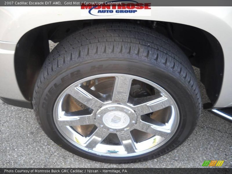 Gold Mist / Cocoa/Light Cashmere 2007 Cadillac Escalade EXT AWD