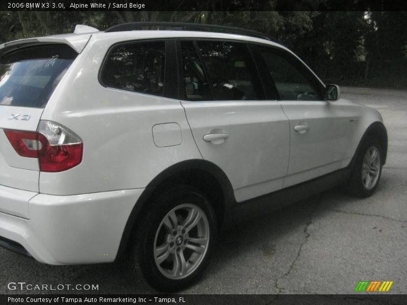 Alpine White / Sand Beige 2006 BMW X3 3.0i