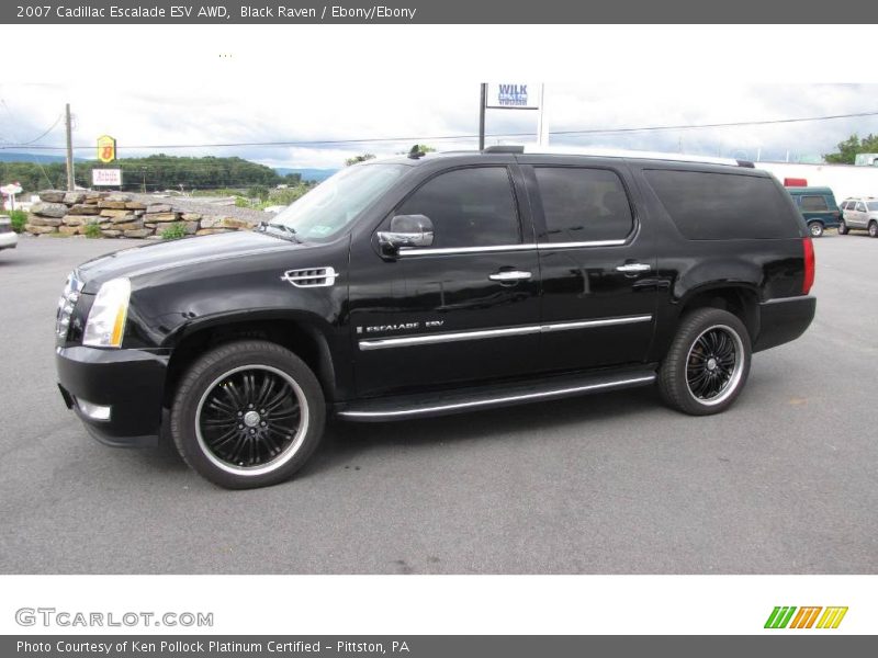 Black Raven / Ebony/Ebony 2007 Cadillac Escalade ESV AWD