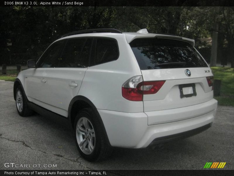 Alpine White / Sand Beige 2006 BMW X3 3.0i