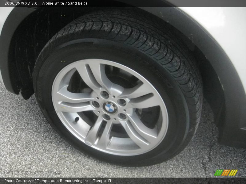 Alpine White / Sand Beige 2006 BMW X3 3.0i
