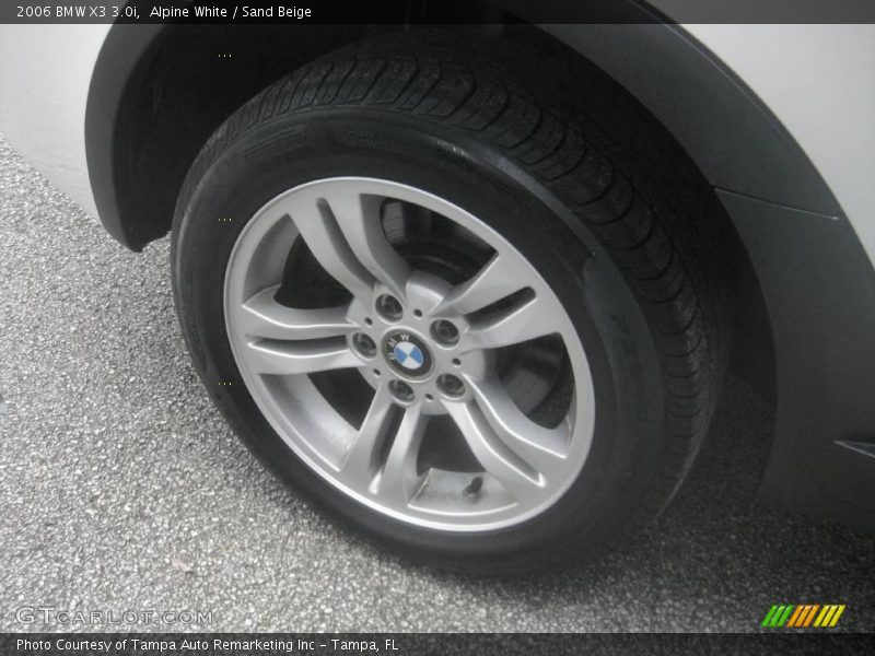 Alpine White / Sand Beige 2006 BMW X3 3.0i