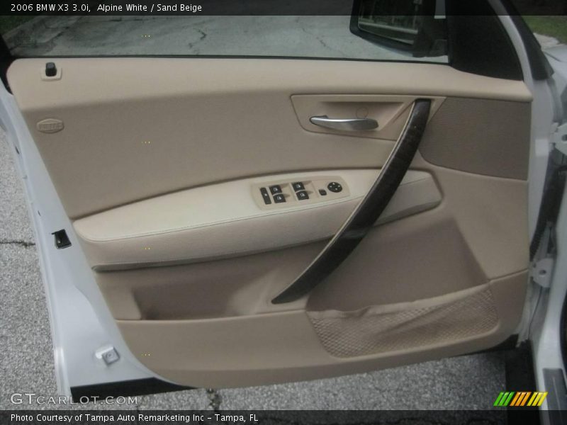 Alpine White / Sand Beige 2006 BMW X3 3.0i
