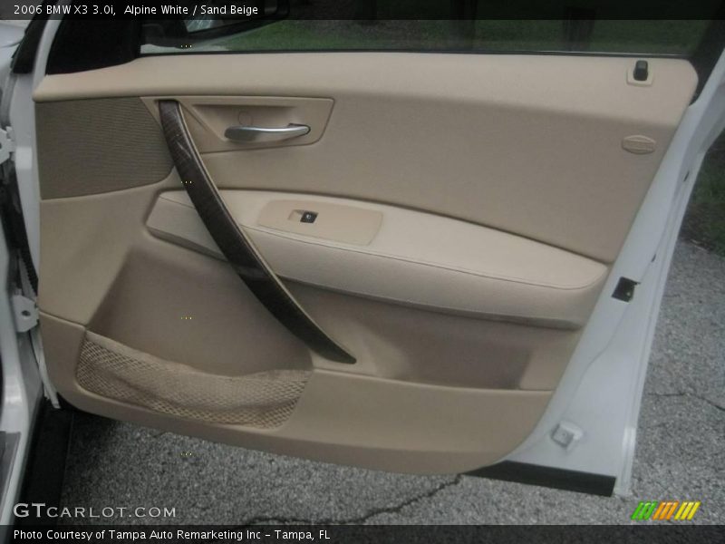 Alpine White / Sand Beige 2006 BMW X3 3.0i