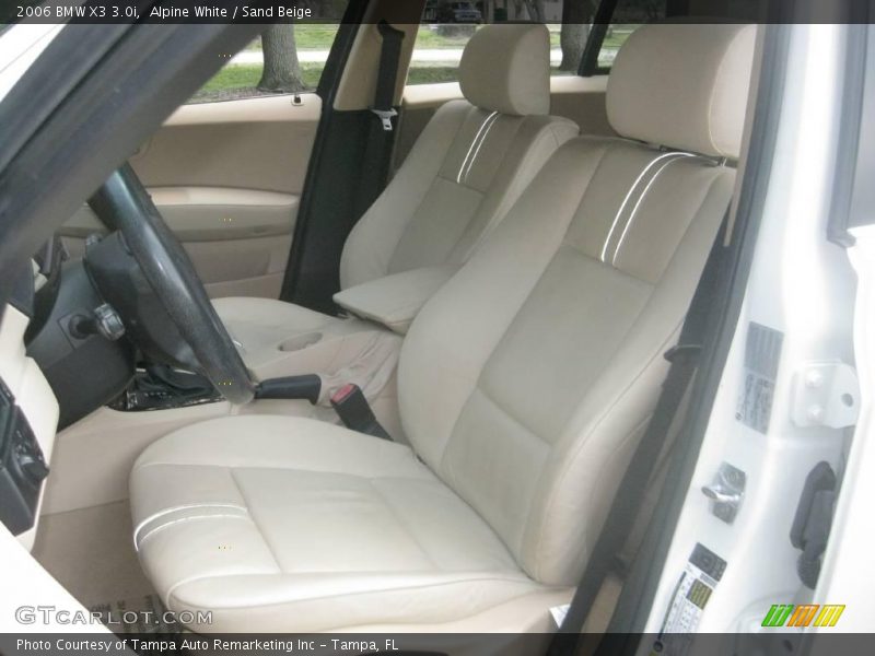 Alpine White / Sand Beige 2006 BMW X3 3.0i