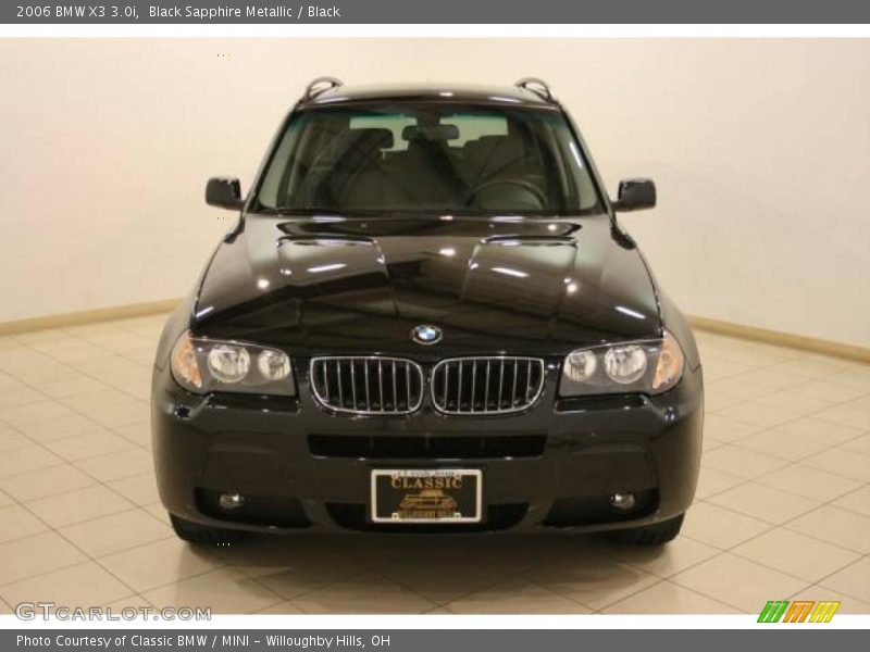 Black Sapphire Metallic / Black 2006 BMW X3 3.0i
