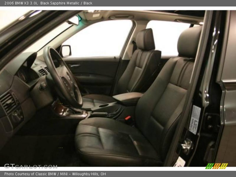 Black Sapphire Metallic / Black 2006 BMW X3 3.0i