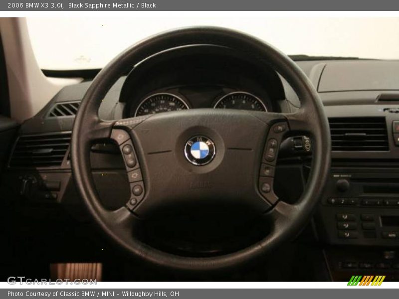 Black Sapphire Metallic / Black 2006 BMW X3 3.0i
